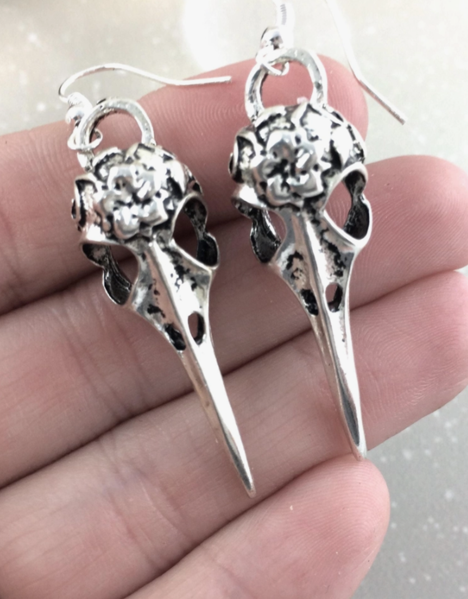 Raven Skull Earrings
