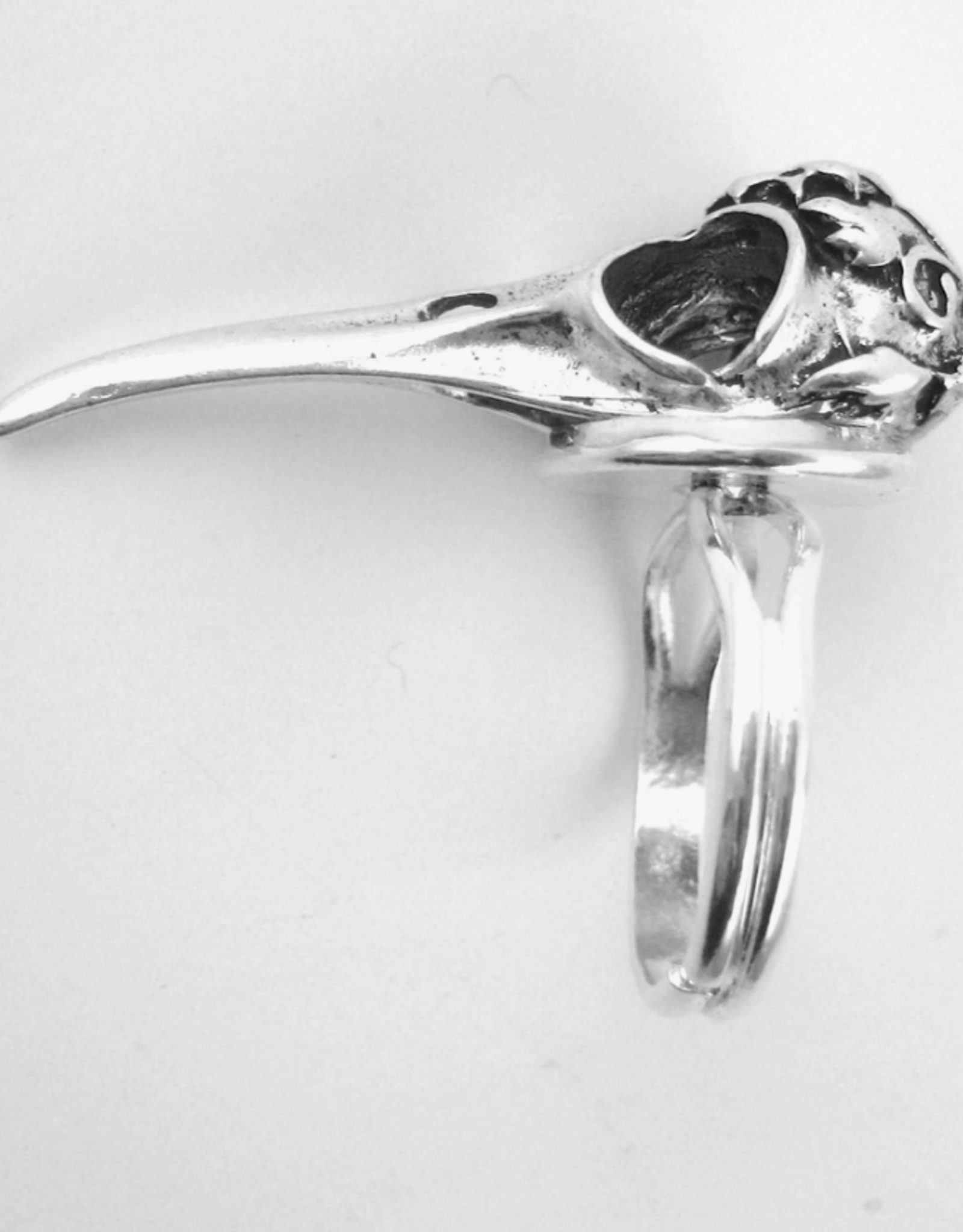SpotLight Jewelry Silver Bird Skull Ring