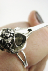 SpotLight Jewelry Silver Bird Skull Ring