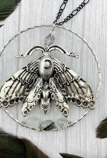 *Silver Luna Moth Necklace