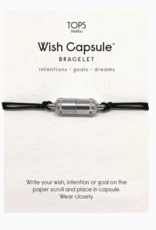 TOPS Malibu Wish Capsule Bracelet - Silver and Black