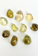 Tumbled Stone Pendant | Natural Citrine