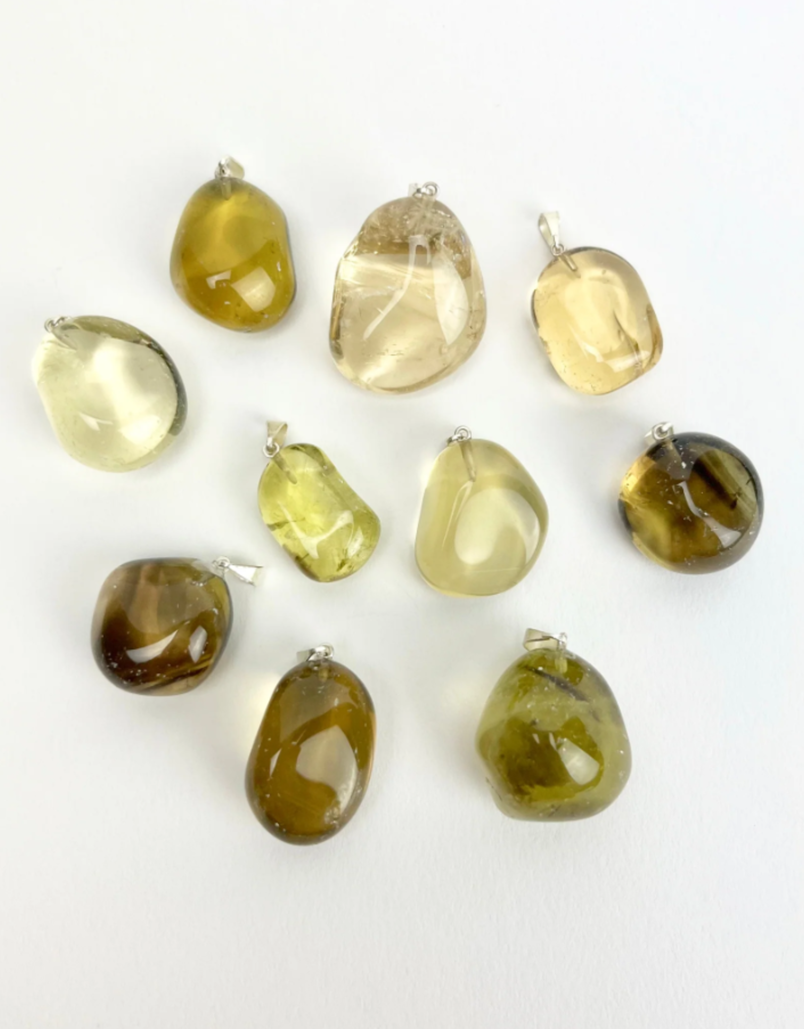 Tumbled Stone Pendant | Natural Citrine