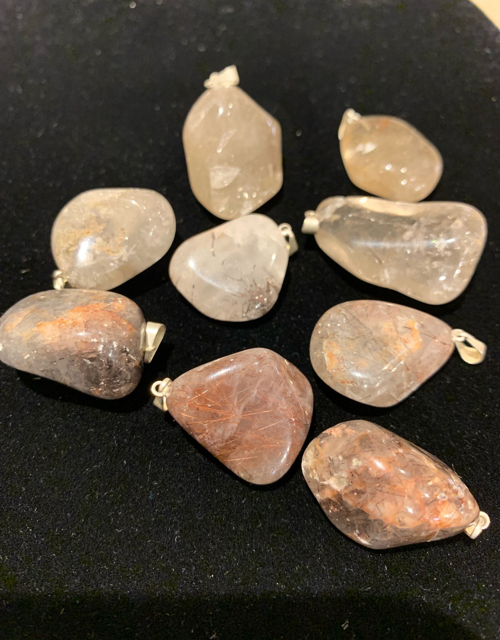 Tumbled Stone Pendant | 20-30mm | Brazil | Rutilated Quartz