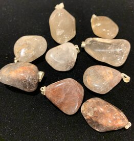 Tumbled Stone Pendant | 20-30mm | Brazil | Rutilated Quartz