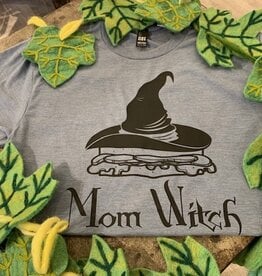 Make Your Mark Customizations Mom Witch|Flint Blue Heather|