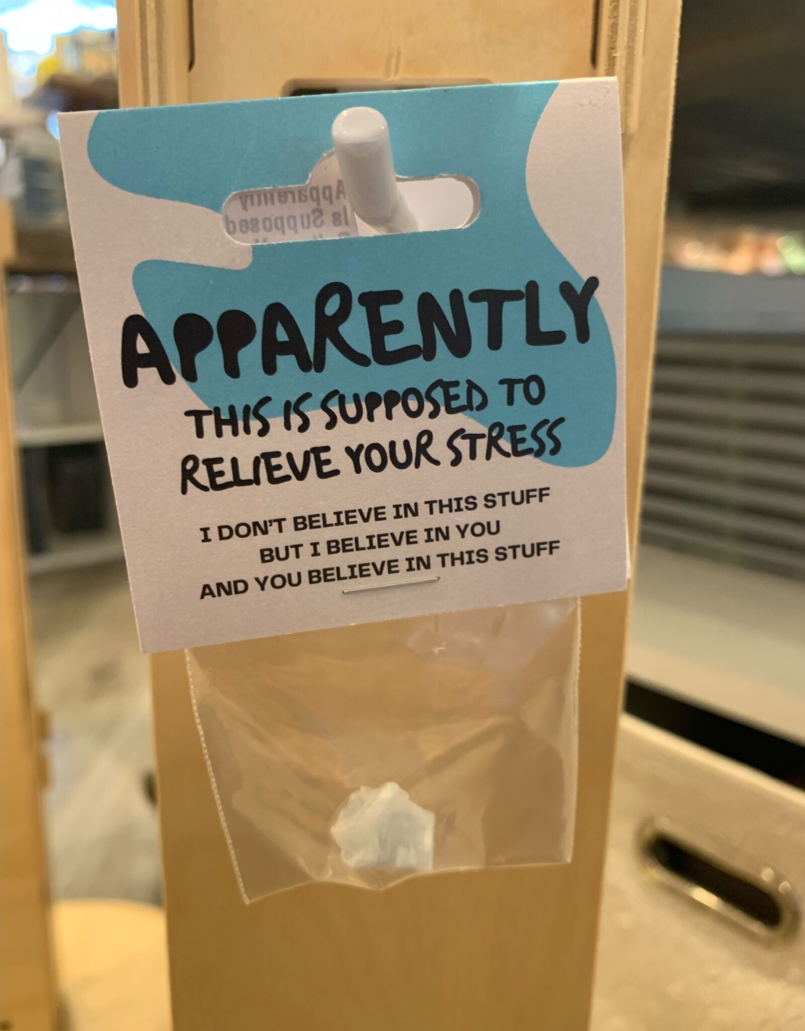 Apparently This Is Supposed To Relieve Your Stress