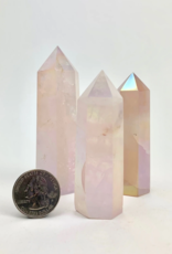 Aura Rose Quartz Standing Points | 40-90mm