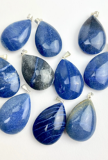 Pelham Grayson Rose Blue Quartz Crystal Drop Pendant | Brazil