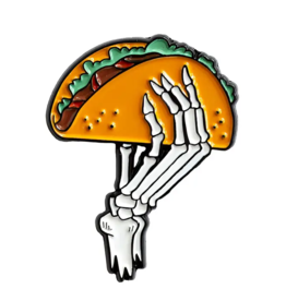 -Taco Skeleton Enamel Pin