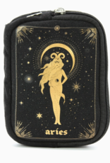 Zodiac Sign Wristlet in Canvas |
