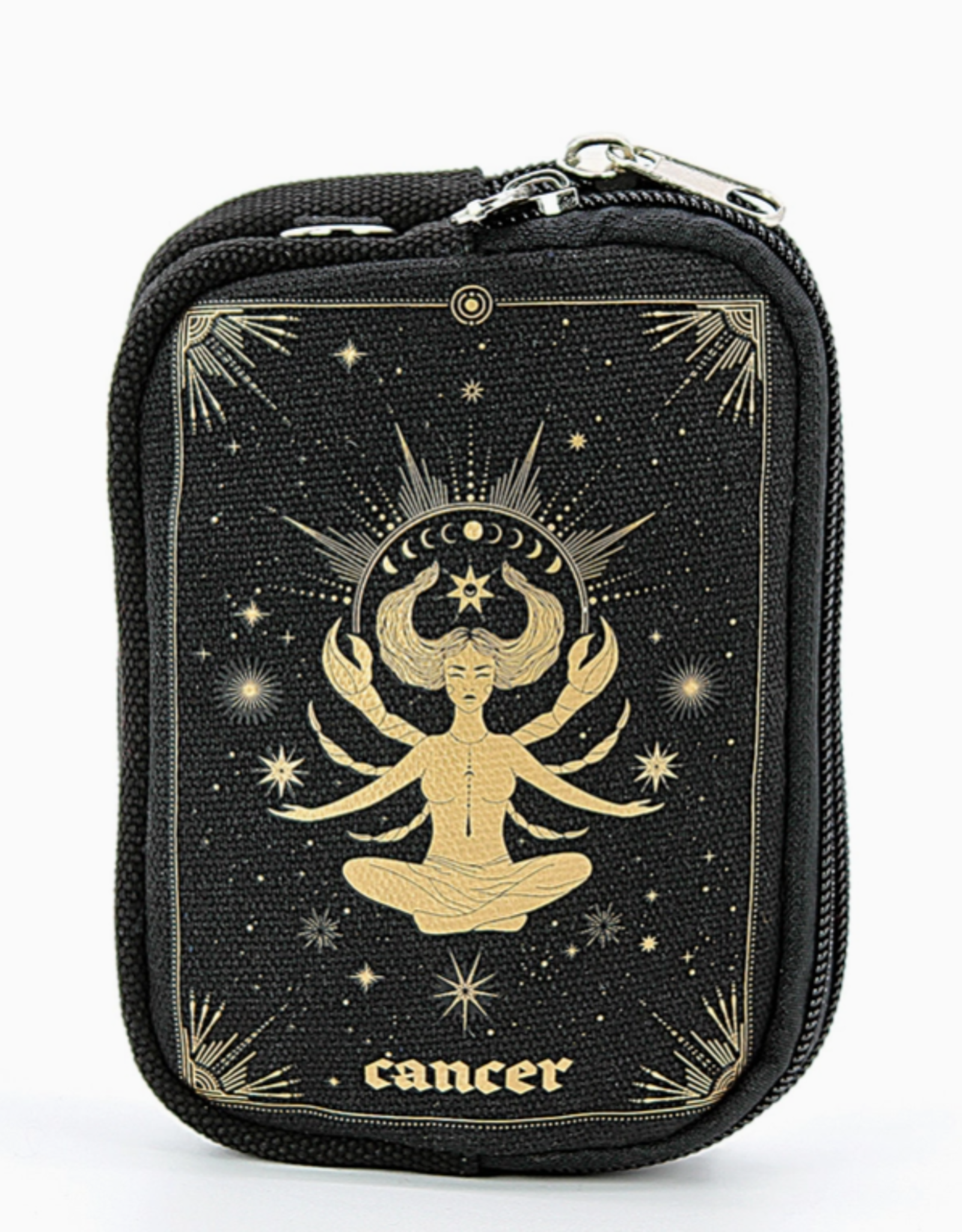 Zodiac Sign Wristlet in Canvas |