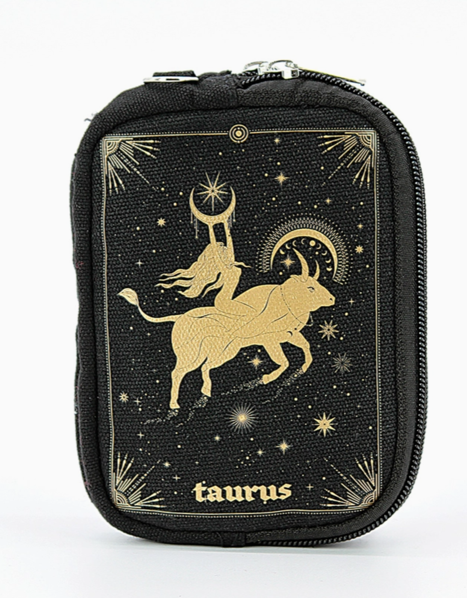 Zodiac Sign Wristlet in Canvas |