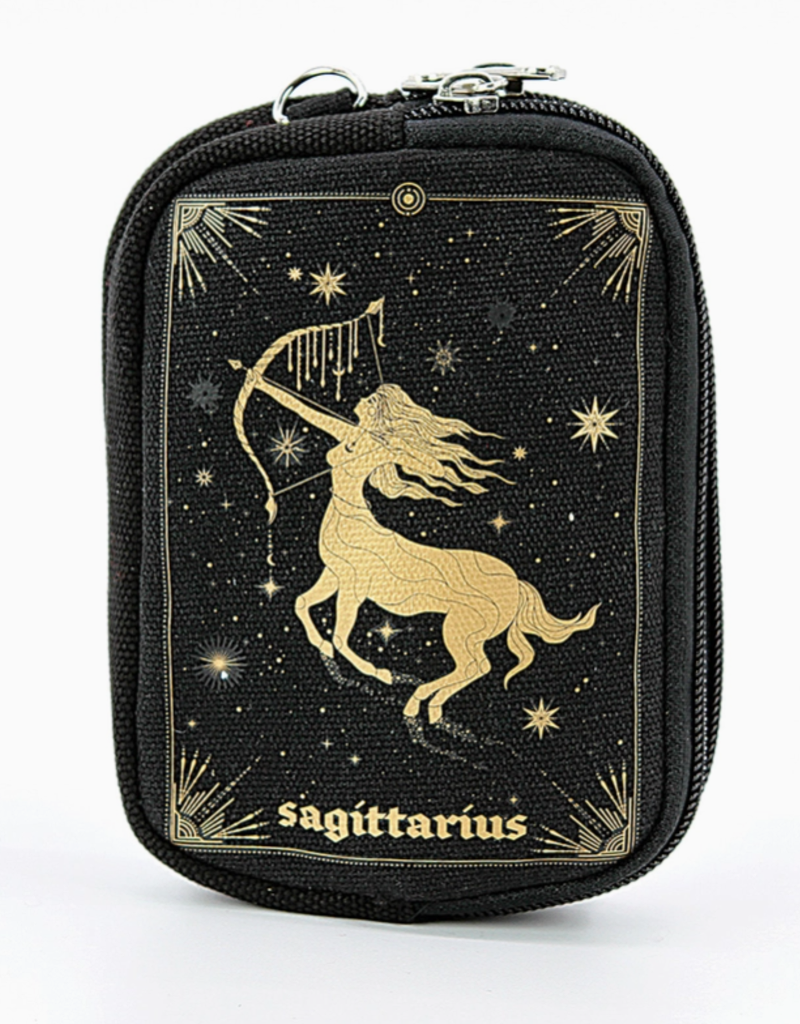 Zodiac Sign Wristlet in Canvas |