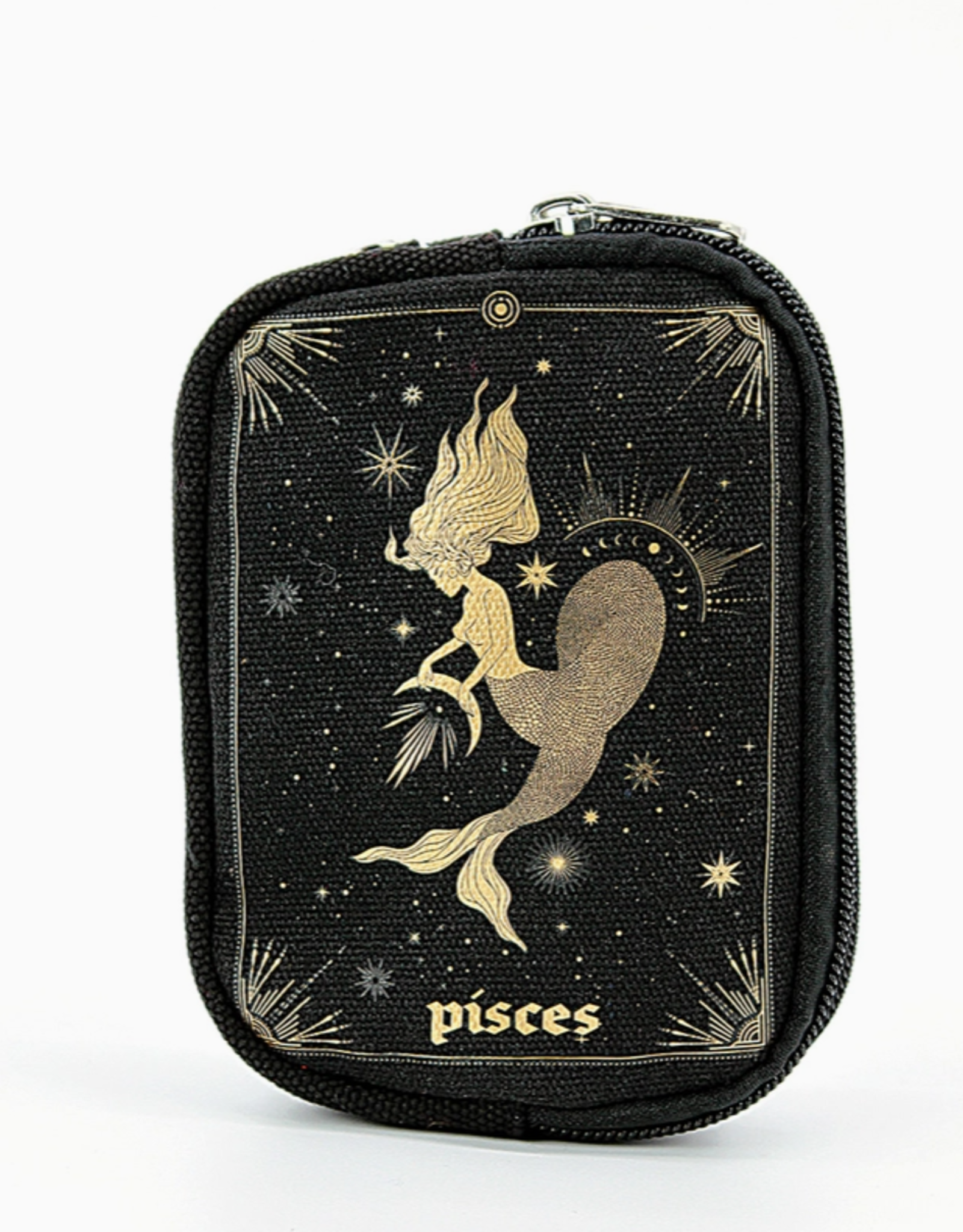 Zodiac Sign Wristlet in Canvas |