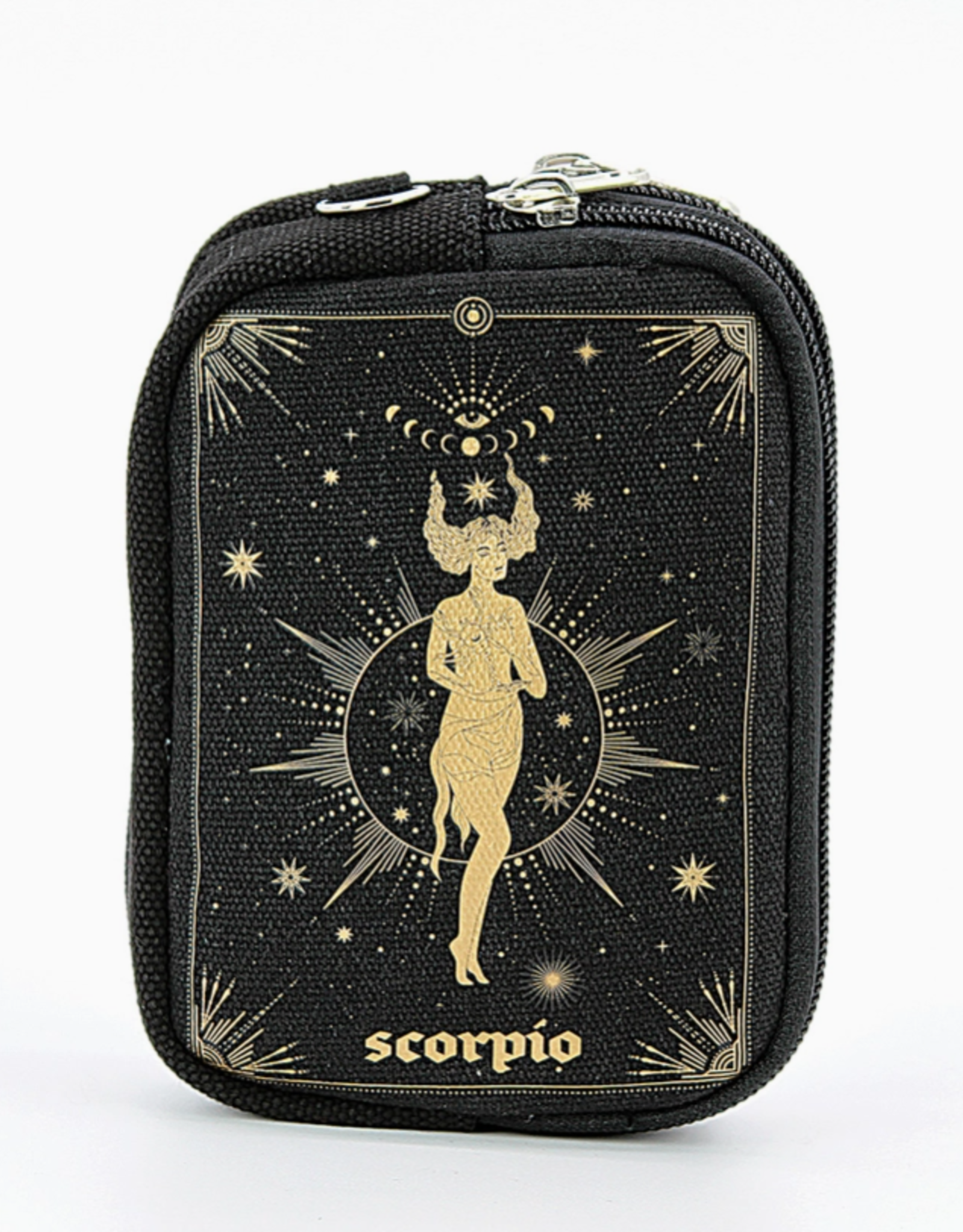 Zodiac Sign Wristlet in Canvas |