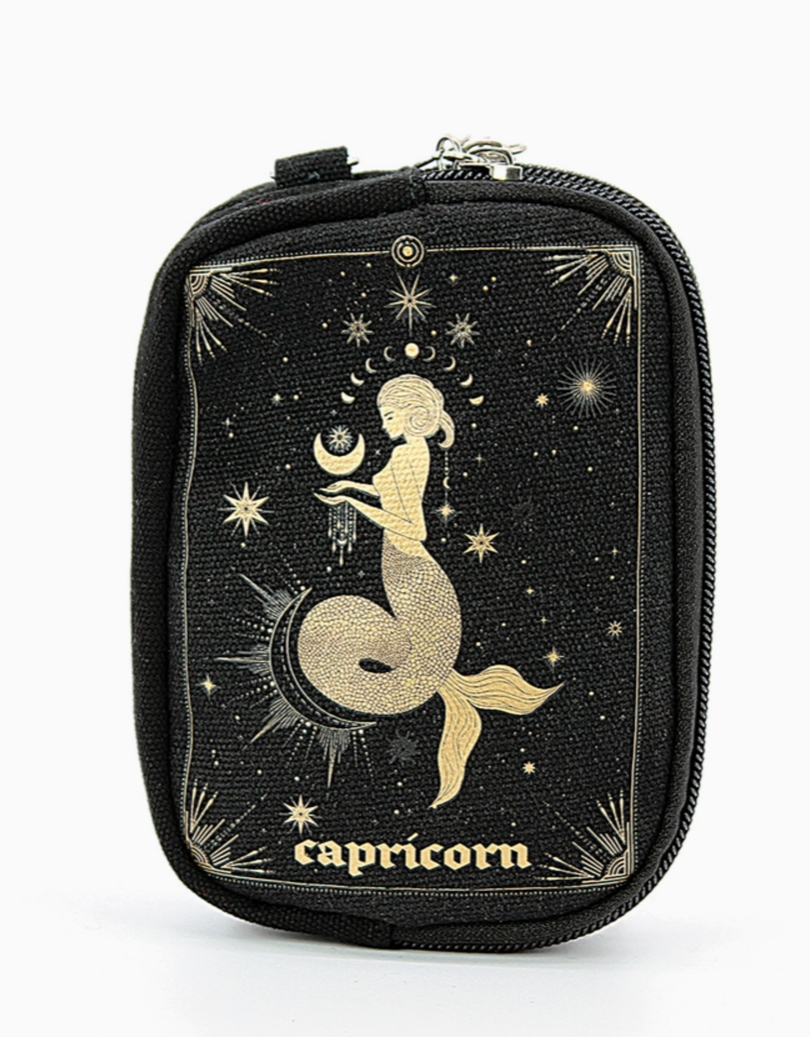 Zodiac Sign Wristlet in Canvas |