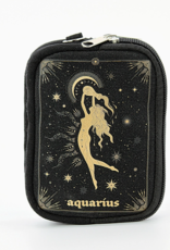 Zodiac Sign Wristlet in Canvas |