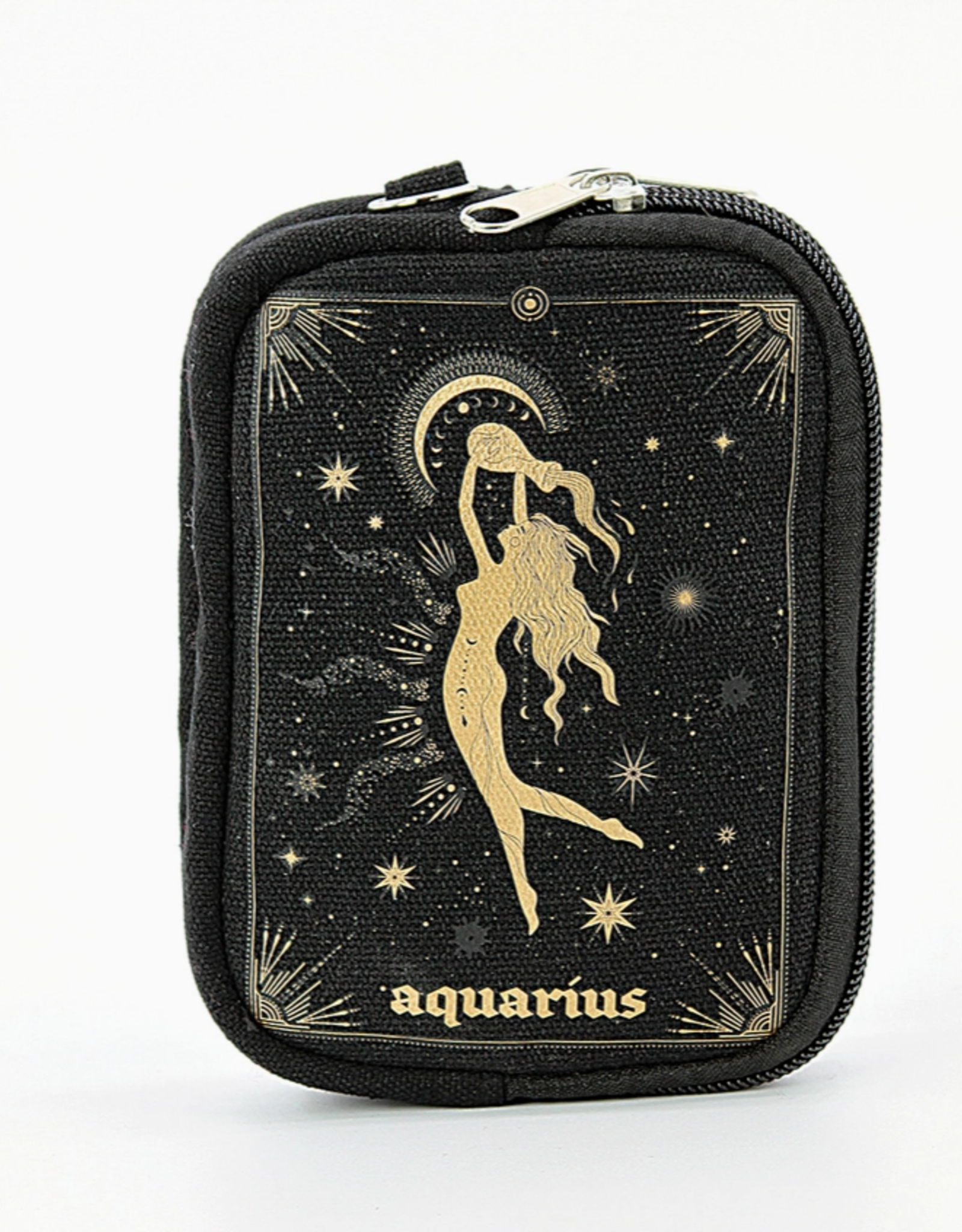 Zodiac Sign Wristlet in Canvas |