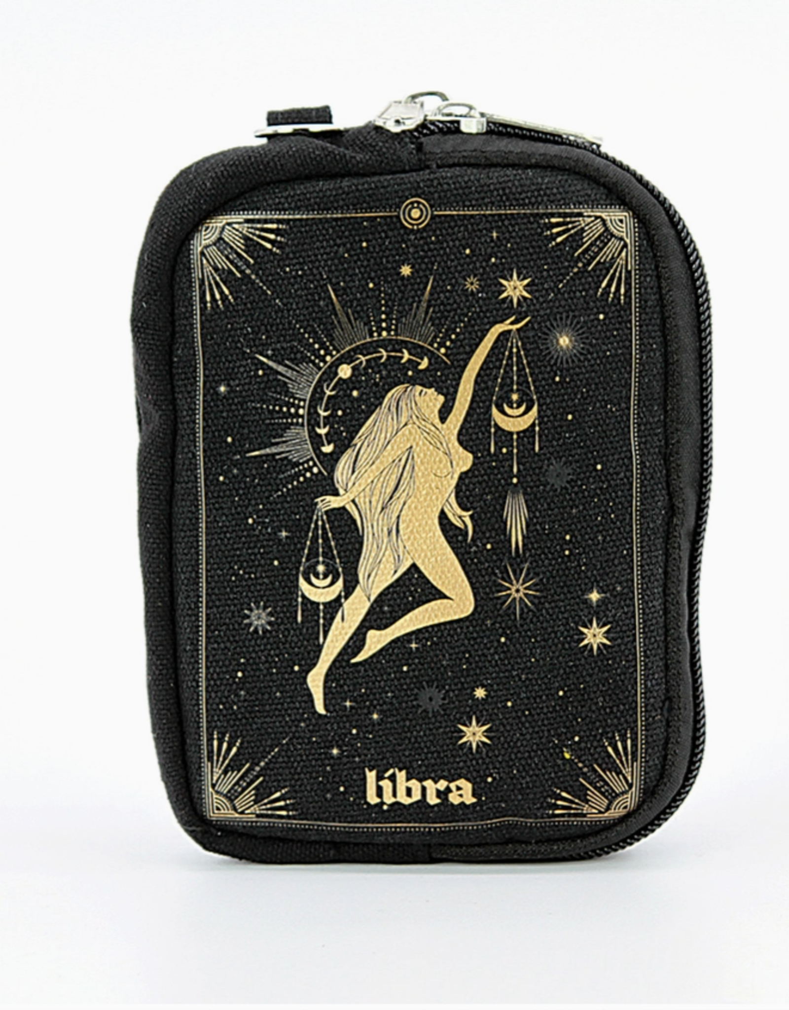Zodiac Sign Wristlet in Canvas |