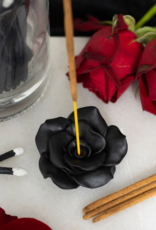 *Black Rose Resin Incense Stick Holder