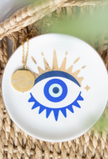 *All Seeing Eye Necklace & Trinket Dish Gift Set