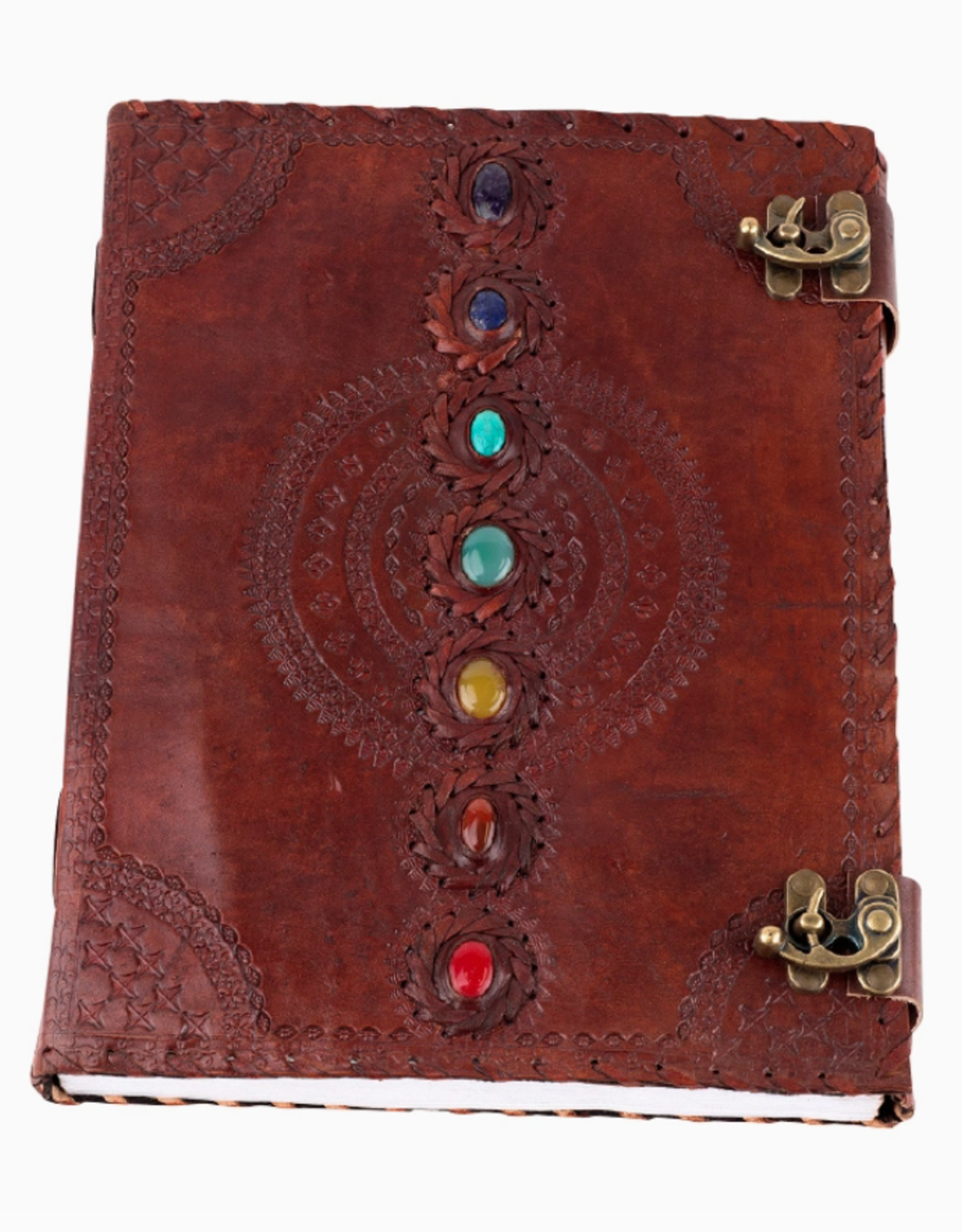 *Seven Chakra Leather Journal