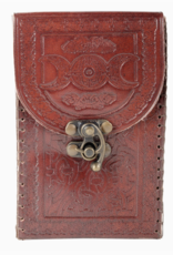 Triple Moon Tarot Card Leather Holder