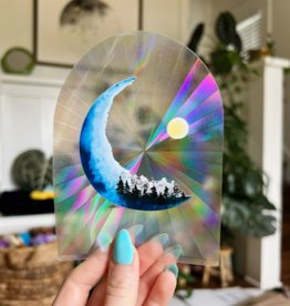 Forest On the Moon Suncatcher Decal