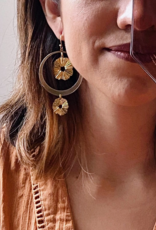 *Here Comes the Sun Earrings ~ Brass