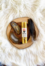 *Blessings Honeycomb Beeswax Crystal Ritual Candle *Blessings Honeycomb Beeswax Crystal Ritual Candle