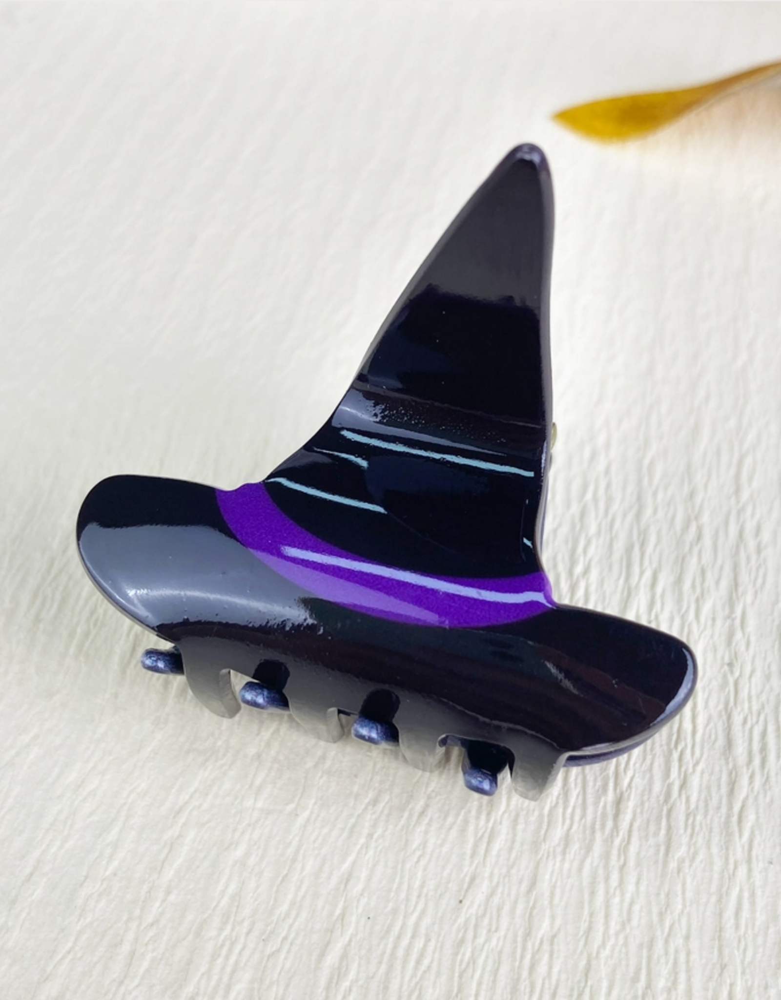 2.1" Black Witch Hat Hair Clip Halloween