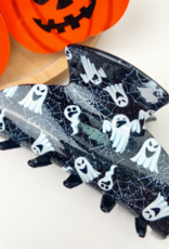 *3.4 Inch Halloween Pumpkin Hair Clip - Ghost