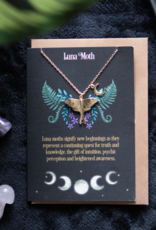 *Luna Moth Necklace On Greeting Card