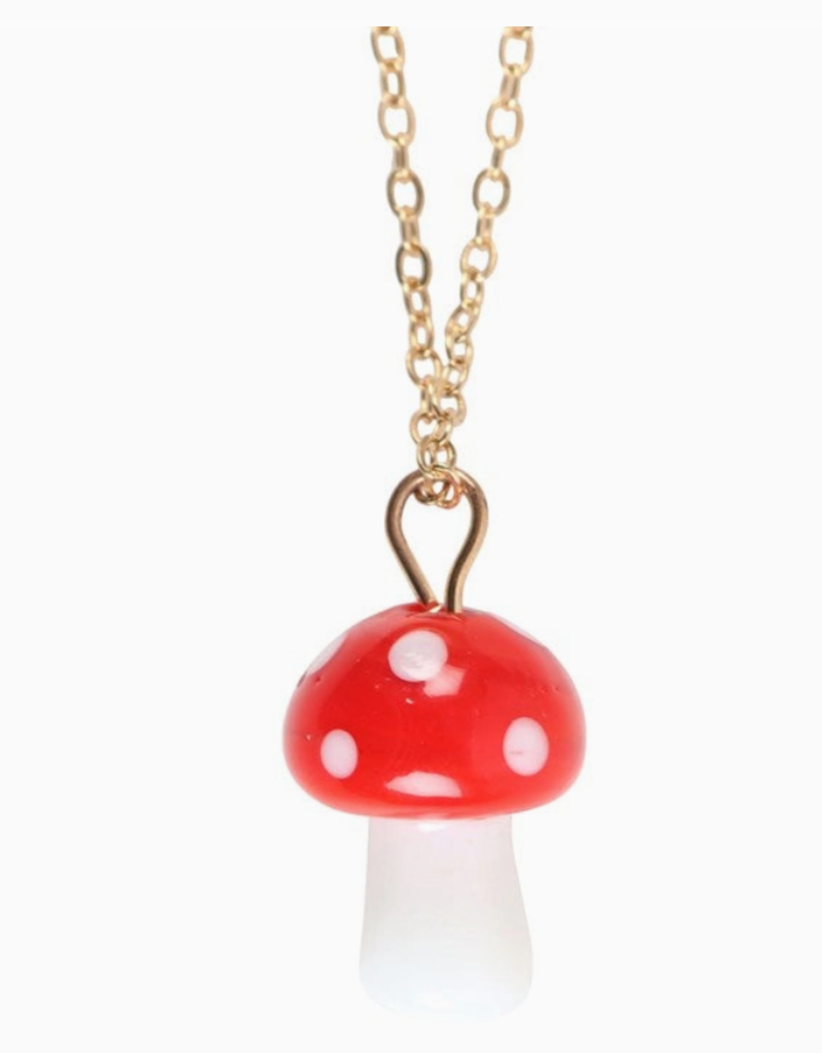 *Toadstool Charm Necklace Greeting Card