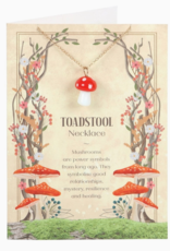 *Toadstool Charm Necklace Greeting Card