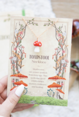 *Toadstool Charm Necklace Greeting Card