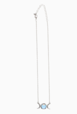 *Opalite Triple Moon Necklace on Greeting Card