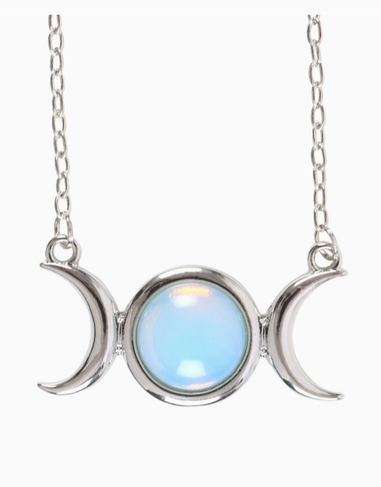 *Opalite Triple Moon Necklace on Greeting Card