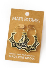 *Nisha Lotus Hoop Earrings