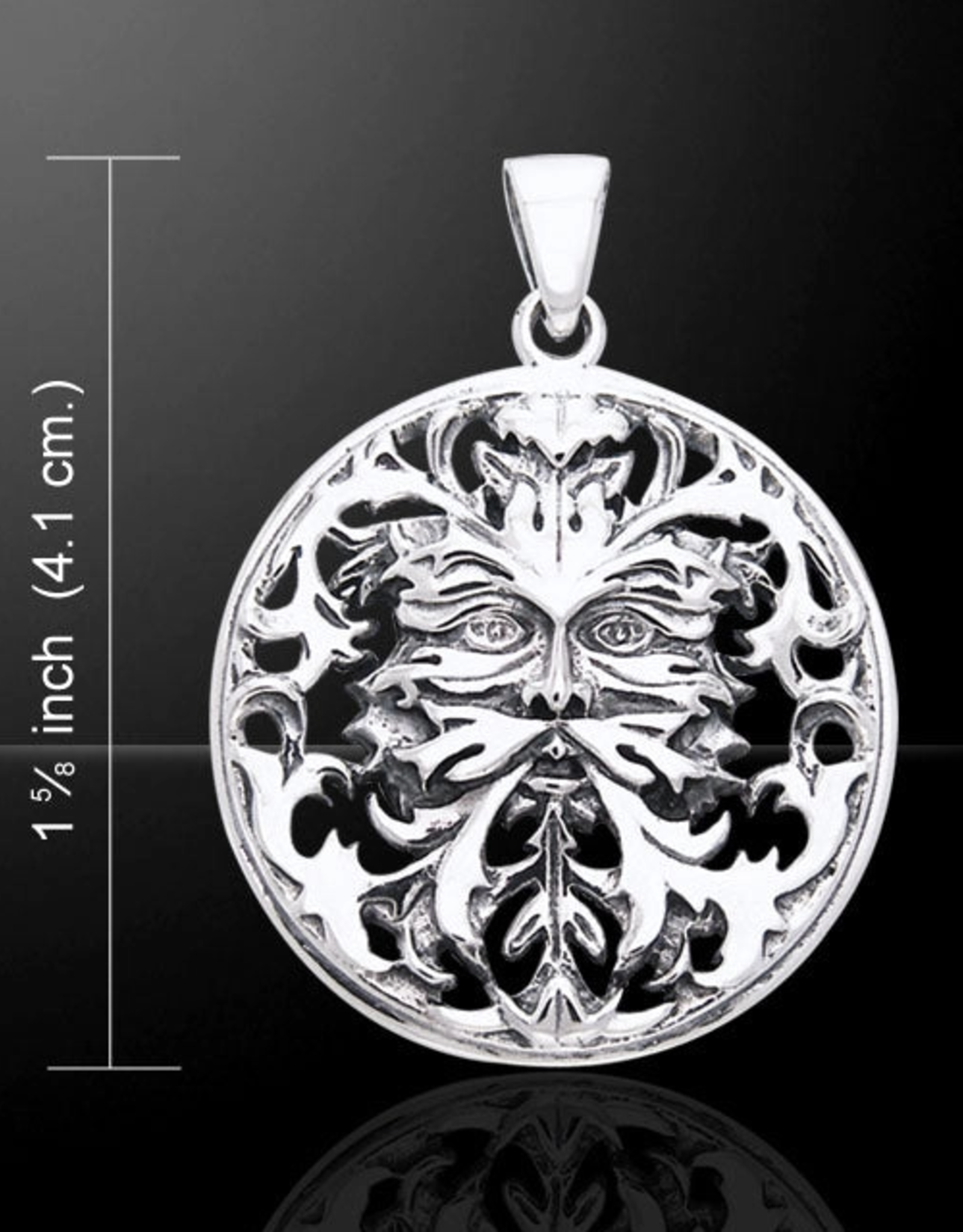 *Woodland Spirit - Sterling Silver Mythic Green Man Pendant