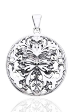 *Woodland Spirit - Sterling Silver Mythic Green Man Pendant