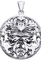 *Woodland Spirit - Sterling Silver Mythic Green Man Pendant