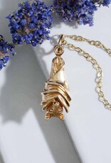 18 Inch Hanging Bat Necklace | Bronze/Gold Filled