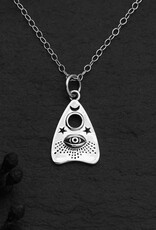 18 Inch Ouija Planchette Charm Necklace | Sterling Silver