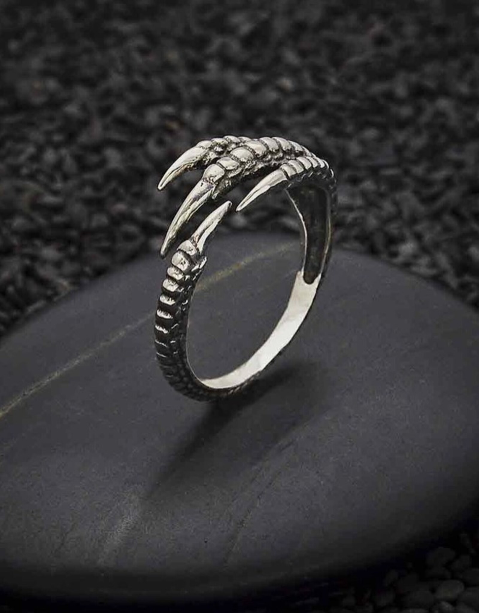 Adjustable Bird Claw Ring | Sterling Silver