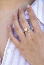 Adjustable Moon and Bat Ring |