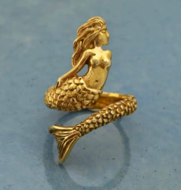 Mermaid Ring - Adjustable Ring | Bronze