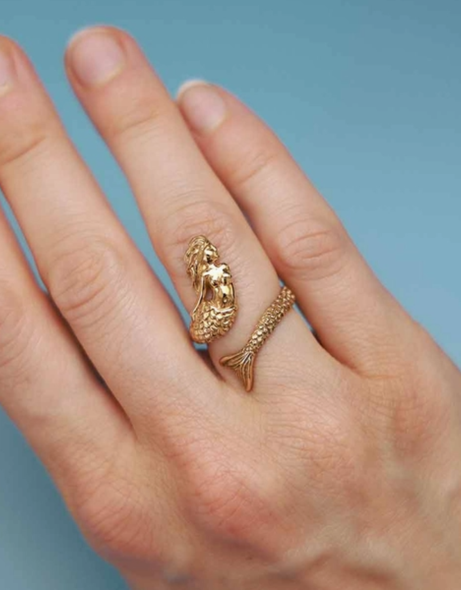 Mermaid Ring - Adjustable Ring | Bronze