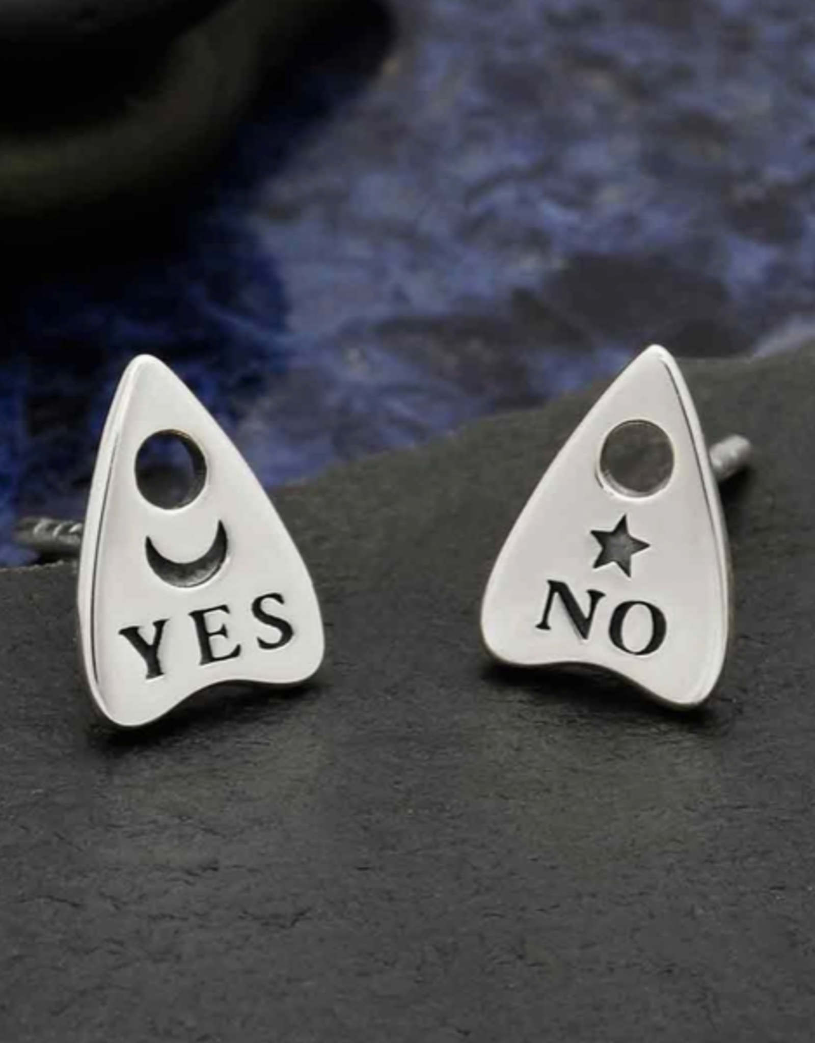 Ouija Post Earrings 9x6mm | Recycled Sterling Silver